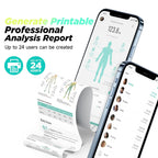 Pèse-personne intelligent FG2305 avec 8 électrodes 28 mesures corporelles écran TFT poignée rétractable