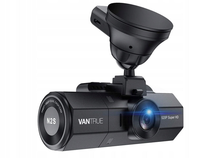 Wideorejestrator samochodowy N2S QHD 1440P GPS kamera przednia i wewnętrzna Sony IMX335 tryb nocny