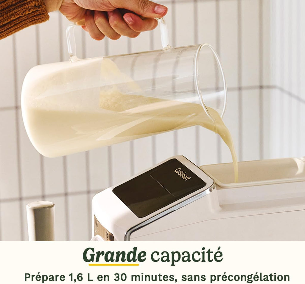 Machine à glace Frost Fusion 6 en 1 1,6 L avec compresseur intégré 6 programmes maintien au froid blanc