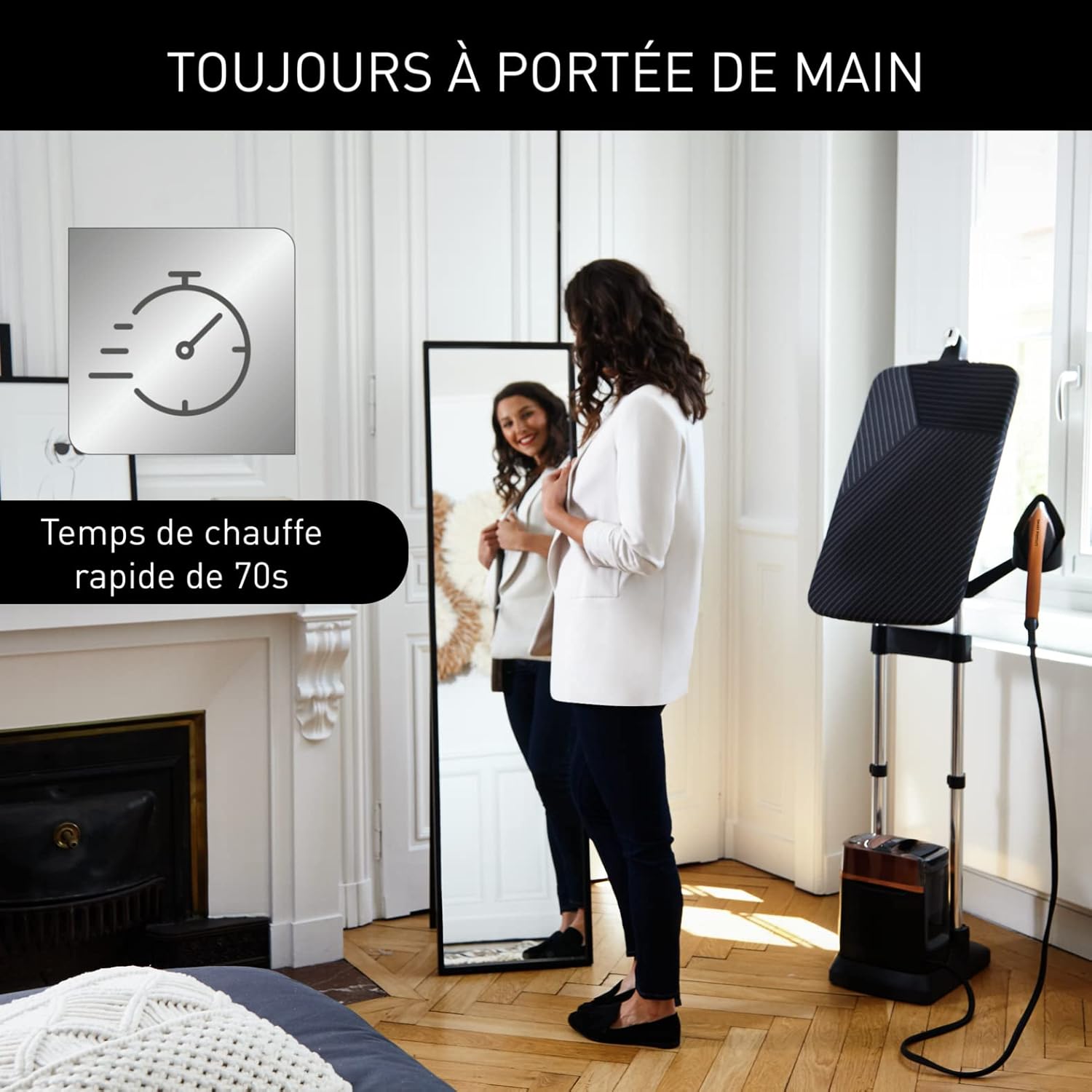 Solution de défroissage Ixeo Power QT2020C0 2170 W pression 5,8 bar planche Smartboard 3 positions