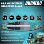 Planche de paddle gonflable 330 x 76 x 15 cm convertible kayak siège pagaie double réglable support GoPro 3 ailerons accessoires charge 150 kg