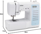 Machine à coudre électronique FS 40 avec 40 points de couture écran LCD canette horizontale housse et accessoires crème