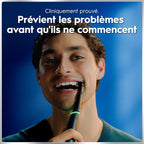 Brosse dents électrique iO 6 noire 5 modes capteur pression écran interactif 2 brossettes étui voyage