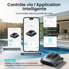 Robot piscine Scuba S1 nettoyage sol parois ligne eau 240 min filtration fine navigation intelligente app