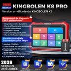 Valise diagnostic auto K8 Pro OBD2 systèmes complets 42 réinitialisations contrôle bidirectionnel CANFD DOIP