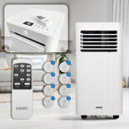 Przenośny klimatyzator z funkcją chłodzenia osuszania i wentylacji RIO R29E1 3kW 10000 BTU WiFi 24l/24h