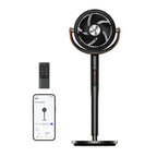 Ventilateur sur pied intelligent PolyFan 513S 25 dB 8 vitesses 6 modes oscillation 120 et 105 degrés WiFi télécommande noir