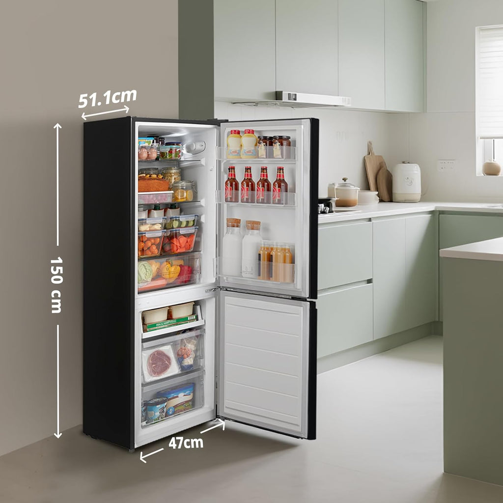 Réfrigérateur combiné RCB169DK2E 174 L congélateur bas 59 L Low Frost hauteur 150 cm noir