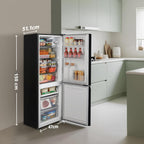 Réfrigérateur combiné RCB169DK2E 174 L congélateur bas 59 L Low Frost hauteur 150 cm noir