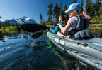 Inflatable Kayak Challenger K2 68306 Two Person 351cm Vinyl Construction with Paddles Pump Travel Bag