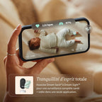 Moniteur bébé intelligent Dream Sock suivi pouls oxygène temps réel capteur optique Bluetooth WiFi autonomie 16 h mint