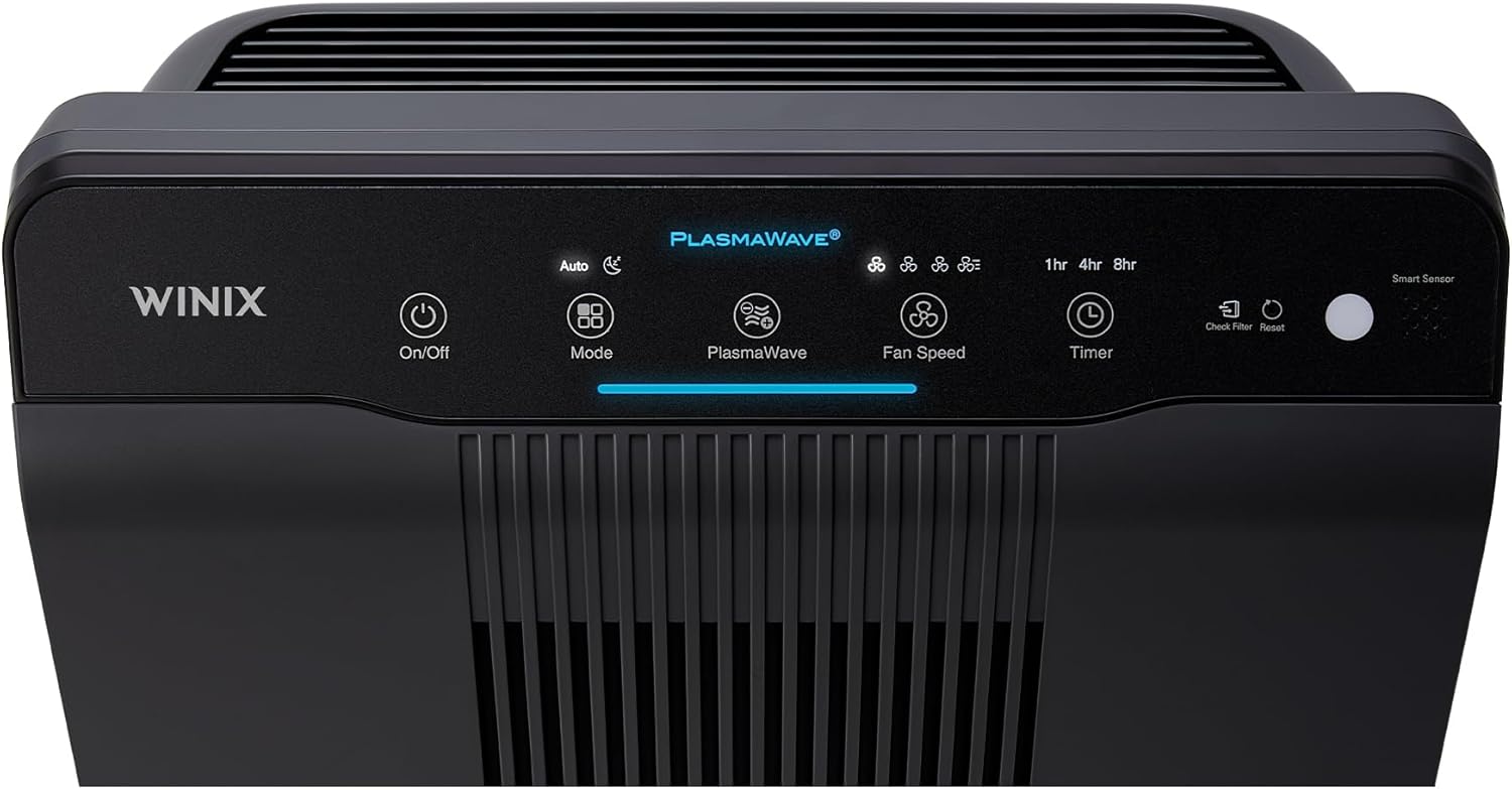 Purificateur d’air 5500-2 HEPA charbon actif PlasmaWave CADR 390 m³ h pour 99 m² capteur PM2.5