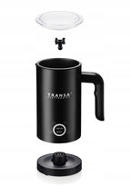 2 sztuki elektryczny spieniacz do mleka stal nierdzewna, model Milkyblack, idealny do kawy cappuccino i latte