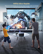 Vidéoprojecteur G2 Google TV 14.0 1080P natif 4K 2200 ANSI MEMC HDR10 Dolby Audio 40 W WiFi 6 Bluetooth 5.4