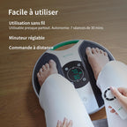 Appareil de stimulation circulation jambes NMES TENS soulagement douleurs jambes pieds chevilles gonflées avec électrodes