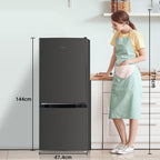 Réfrigérateur congélateur bas FBM157L42 157 L 109 + 48 L largeur 47,4 cm Low Frost 39 dB portes réversibles noir