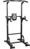 Station de musculation Power Tower 5 en 1 avec barre de traction dips charge 200 kg structure acier 224 cm