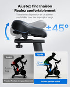 Vélo d’appartement MR-S26B1-EU résistance friction 8 niveaux silencieux entraînement par courroie charge 136 kg