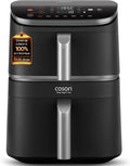 Friteuse sans huile Turbo Tower Pro 10,8 L Double Stack 2630 W 7 fonctions céramique température 30 à 230 °C noir
