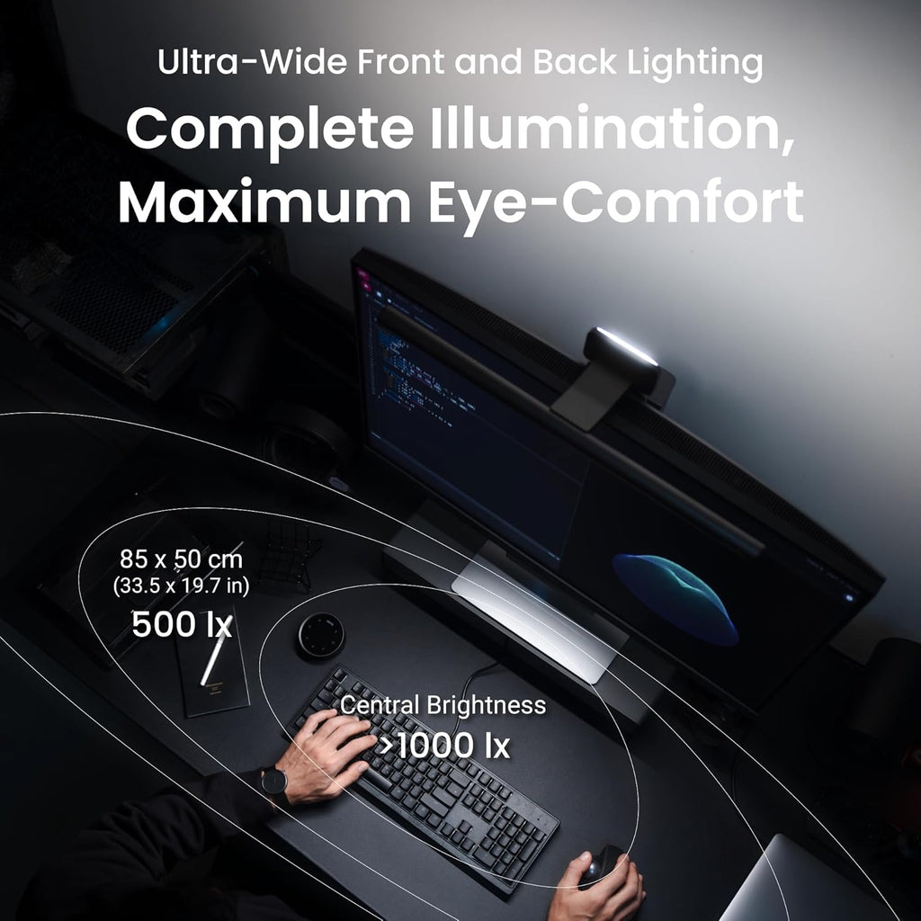 Lampe LED pour écran PC ScreenBar Halo 2 télécommande sans fil 2700K 6500K alimentation USB