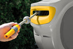 Enrouleur de tuyau mural Auto Reel 40 m automatique tuyau 12,5 mm lance raccords fixation murale 180° gris orange