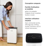 Déshumidificateur Dry 4000 silencieux efficace maison chambre jusqu’à 33 m² séchage linge rapide