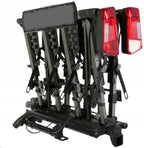 Hitch Mount Bike Rack New Spider 4 Foldable Platform Carrier for 4 Bikes 60 kg Load Capacity with Tilting Function