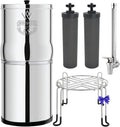 Système de filtration d’eau par gravité Earth WEEP850 8,5 L inox AISI 304 2 filtres O’Pure 2 robinet niveau d’eau