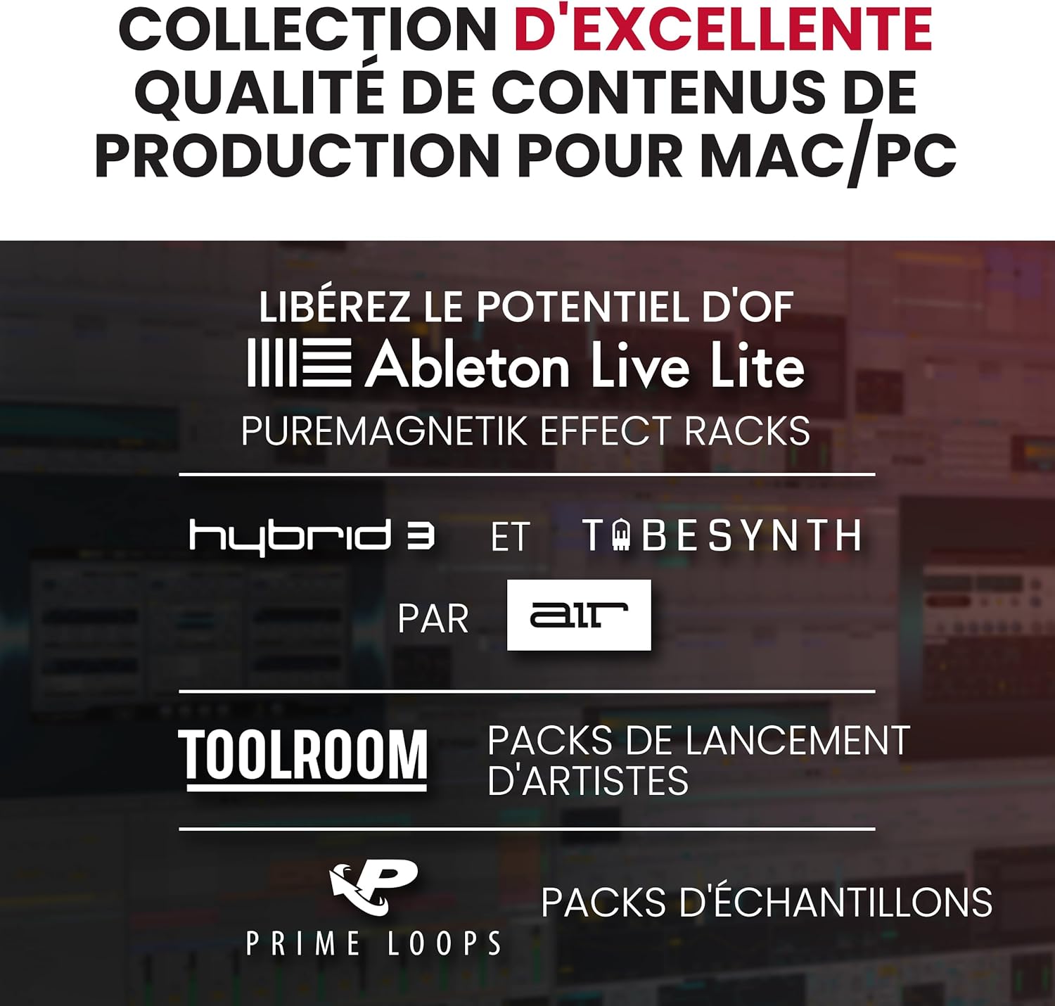 Contrôleur MIDI USB APC40 MKII 40 pads RGB avec 9 faders 8 boutons Ableton Live pour production musicale 1,8 kg