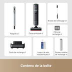 Aspirateur laveur H15 Pro Heat nettoyage sols 85°C bras robotisé IA 22000Pa séchage 5 min contrôle app