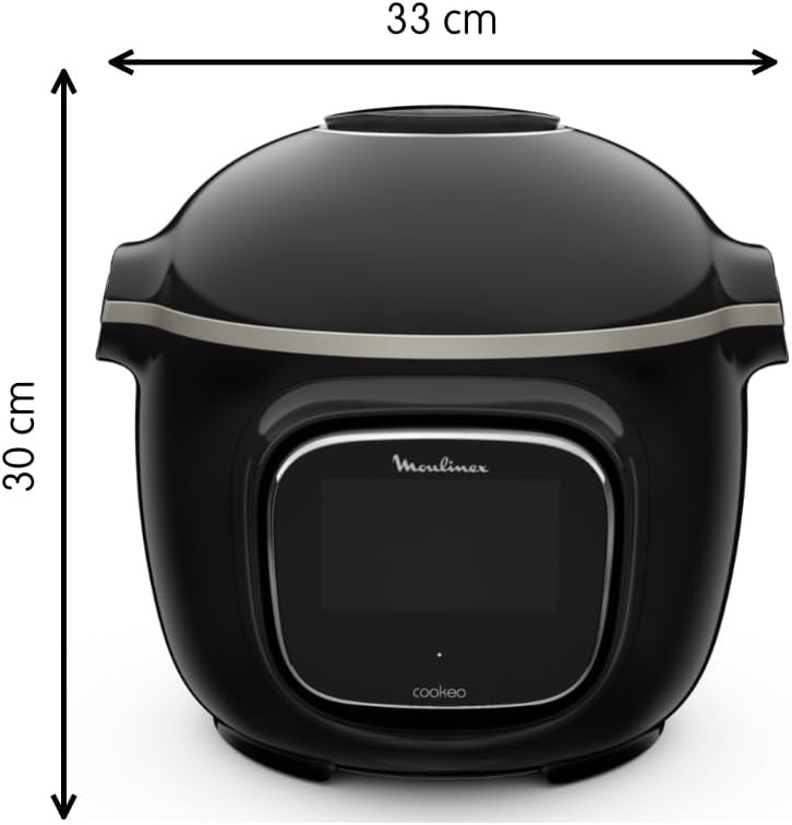 Multicuiseur intelligent Cookeo Touch CE902800 6 L 1600 W haute pression WiFi écran tactile 250 recettes noir