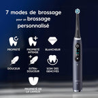 Brosse à dents électrique iO 9 7 modes capteur de pression écran couleur charge rapide avec étui