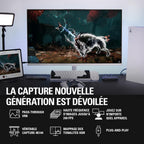 Carte d’acquisition vidéo Game Capture 4K X 4K144 HDMI 2.1 VRR HDR10 USB 3.2 OBS PS5 Xbox Switch PC Mac iPad