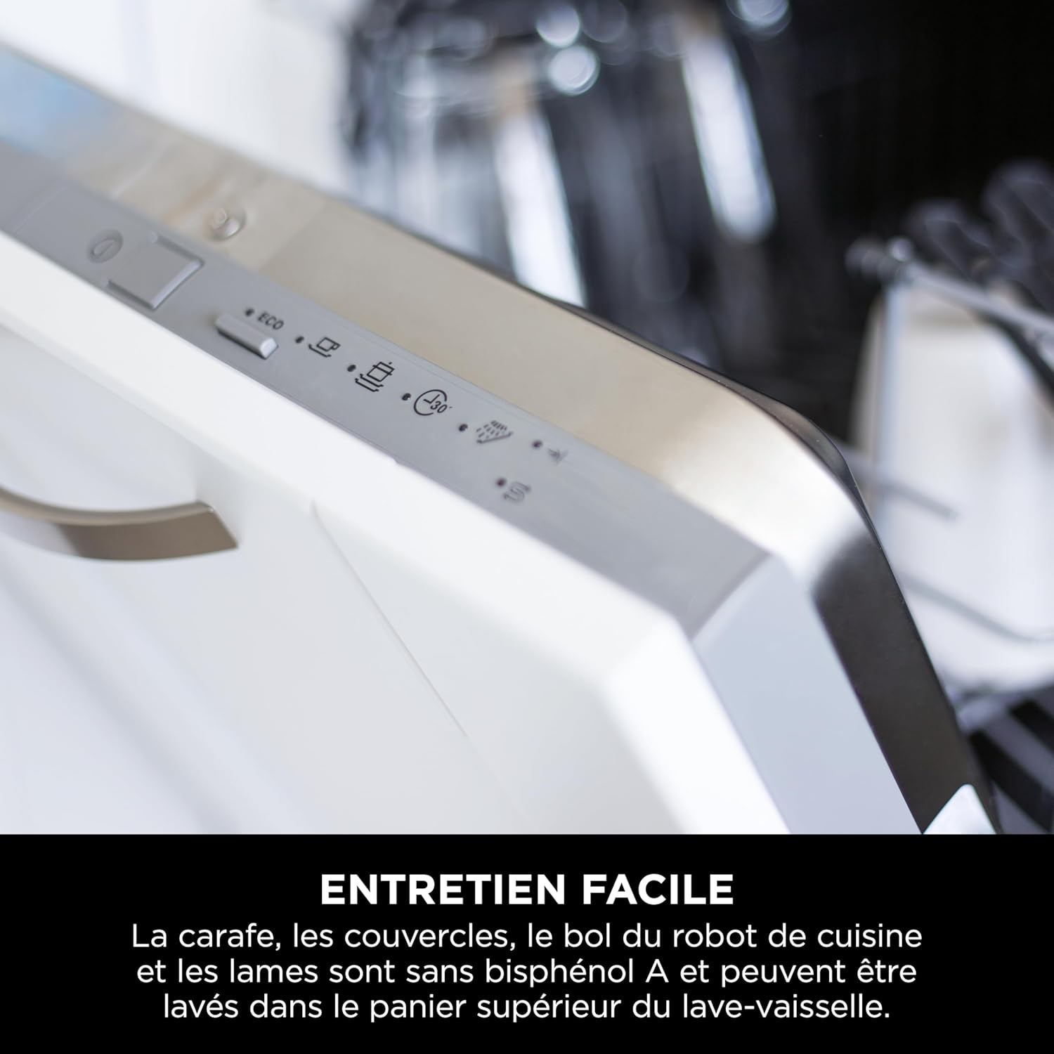 Blender processor 3 en 1 Detect Power 1200W bol mélange lame malaxeur gobelet individuel pétrir mixer hacher TB401EU