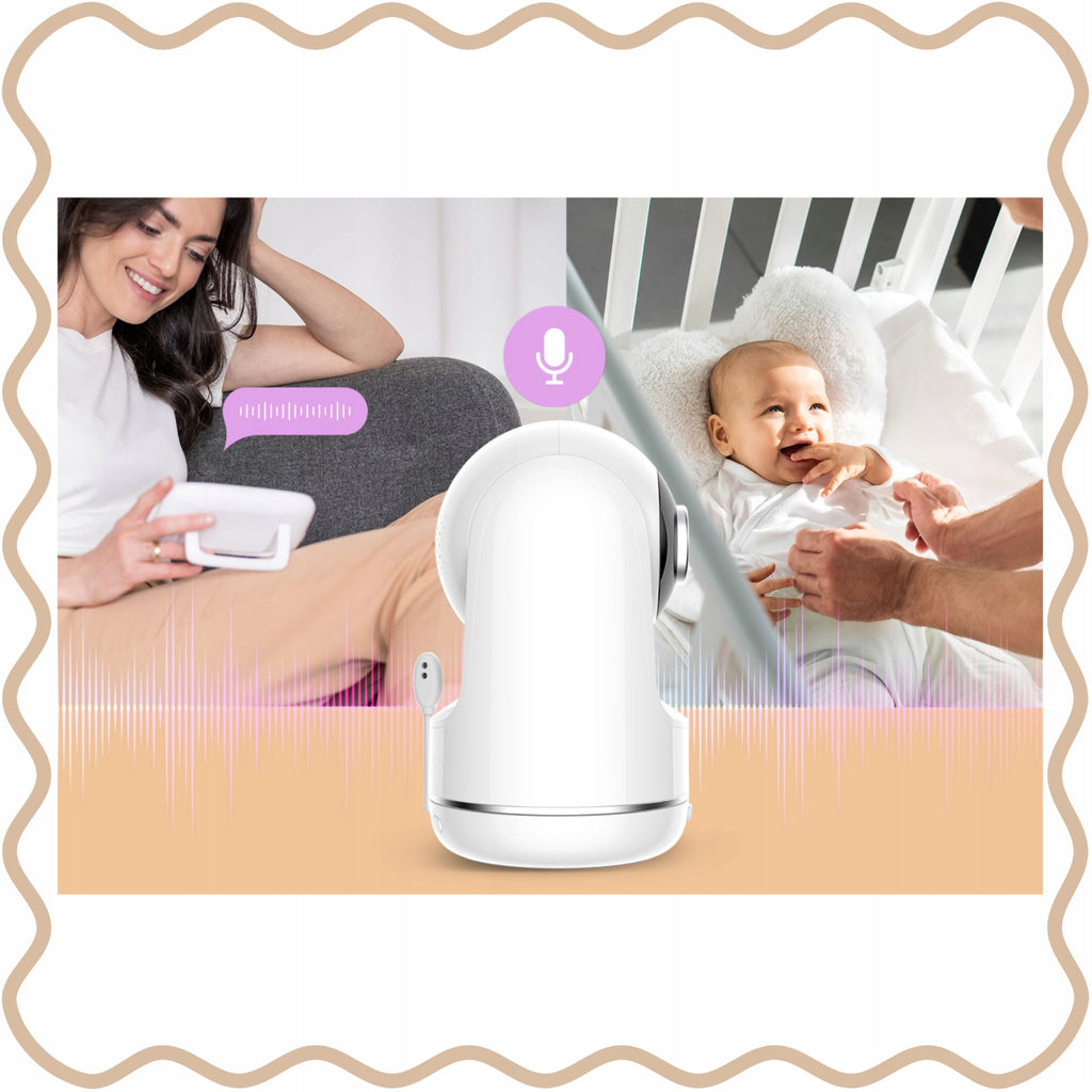 Video Baby Monitor Vista 2.4GHz HD Camera 5 Inch Display Night Vision Two Way Audio Temperature Sensor