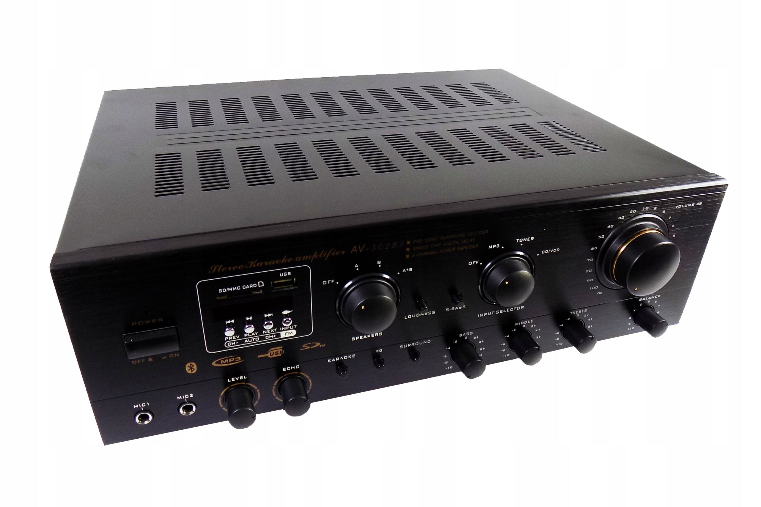 Wzmacniacz Hi-Fi AMPLI 5.0 Bluetooth 4.0 USB SD FM 350W 7.0 kanałów HDMI DSP Karaoke