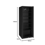 Réfrigérateur à boissons professionnel GSC4240B 237 L porte vitrée avec serrure 6 étagères réglables 110 W noir