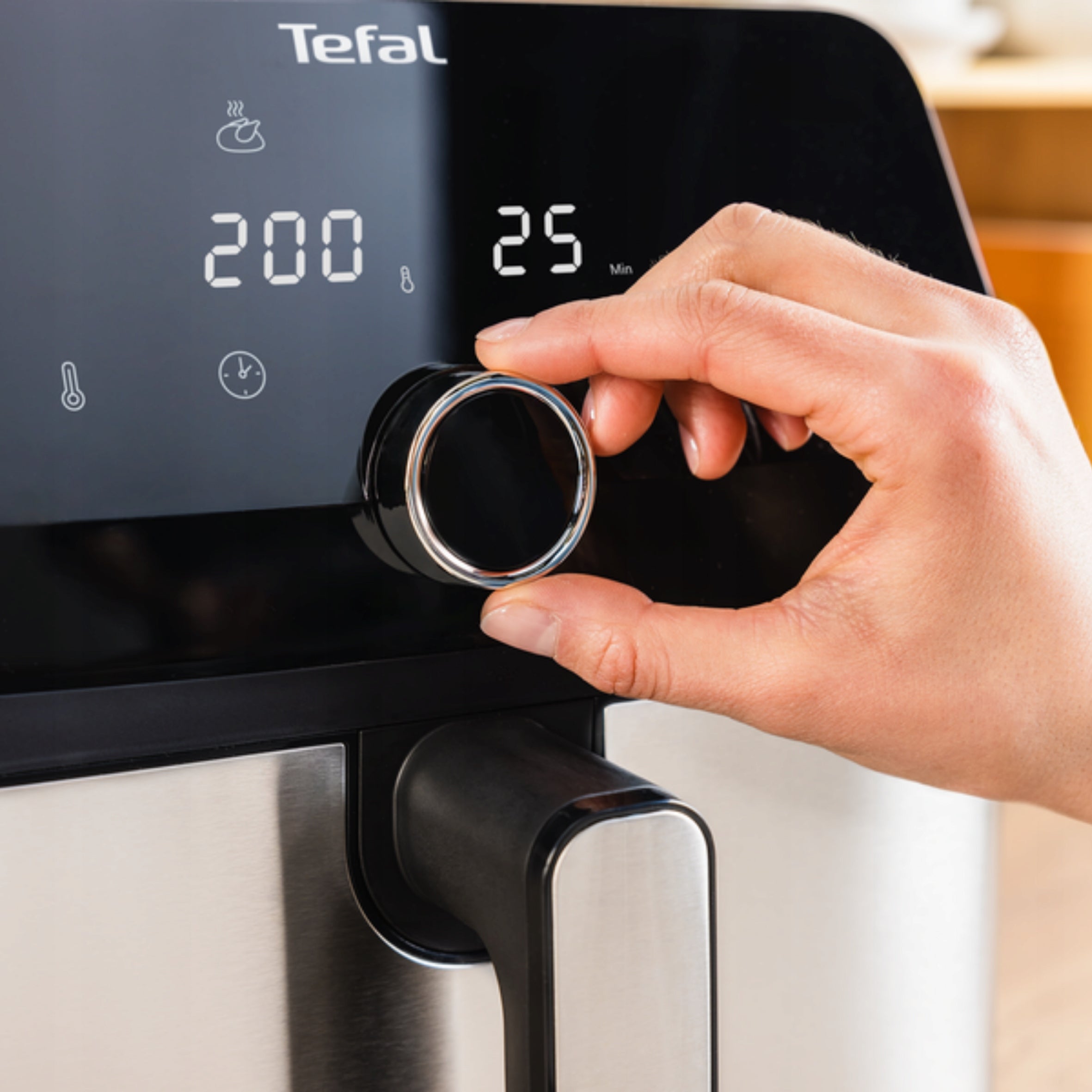 Elektryczna Frytkownica Beztłuszczowa EY855D10 Frytownica AIR FRYER Duża Pojemność 7,5 Litra XL