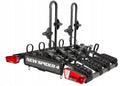 Hitch Mount Bike Rack New Spider 4 Foldable Platform Carrier for 4 Bikes 60 kg Load Capacity with Tilting Function