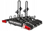 Hitch Mount Bike Rack New Spider 4 Foldable Platform Carrier for 4 Bikes 60 kg Load Capacity with Tilting Function