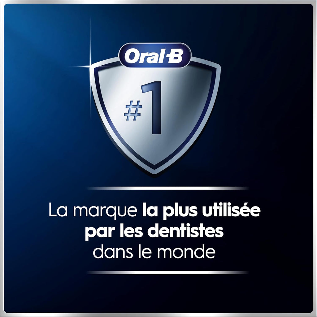 Brosse dents électrique iO 6 noire 5 modes capteur pression écran interactif 2 brossettes étui voyage