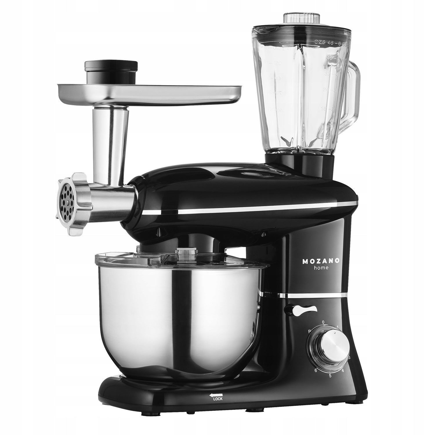 Robot kuchenny planetarny 6w1 maszynka do mięsa mikser blender wyrabianie ciasta ubijanie mocny wydajny