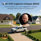 Caméra surveillance 4K T2 Ultra solaire kit 2 caméras 8MP vision nocturne 32 Go local extensible 1 To panorama 360° suivi IA