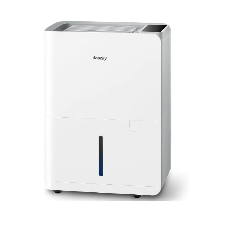 Déshumidificateur Max 25 L/jour BOREAS-001 pour 50 m² réservoir 2,7 L drainage continu silencieux 40 dB blanc