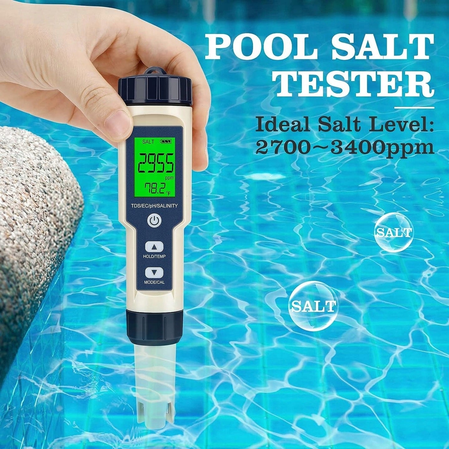 Tester jakości wody pH TDS TEMP przenośny miernik cyfrowy IP67 zakres pomiaru pH 0-14 TDS 0-10000 ppm