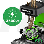 Rozdrabniacz do gałęzi elektryczny MasterShred3500W frezowy walcowy 3500W średnica cięcia 44mm samozasysający z torbą 60L