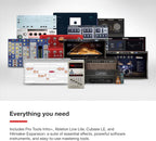Interface audio USB Scarlett 2i2 4th Gen 2 canaux 192 kHz Auto Gain Clip Safe mode Air logiciels inclus