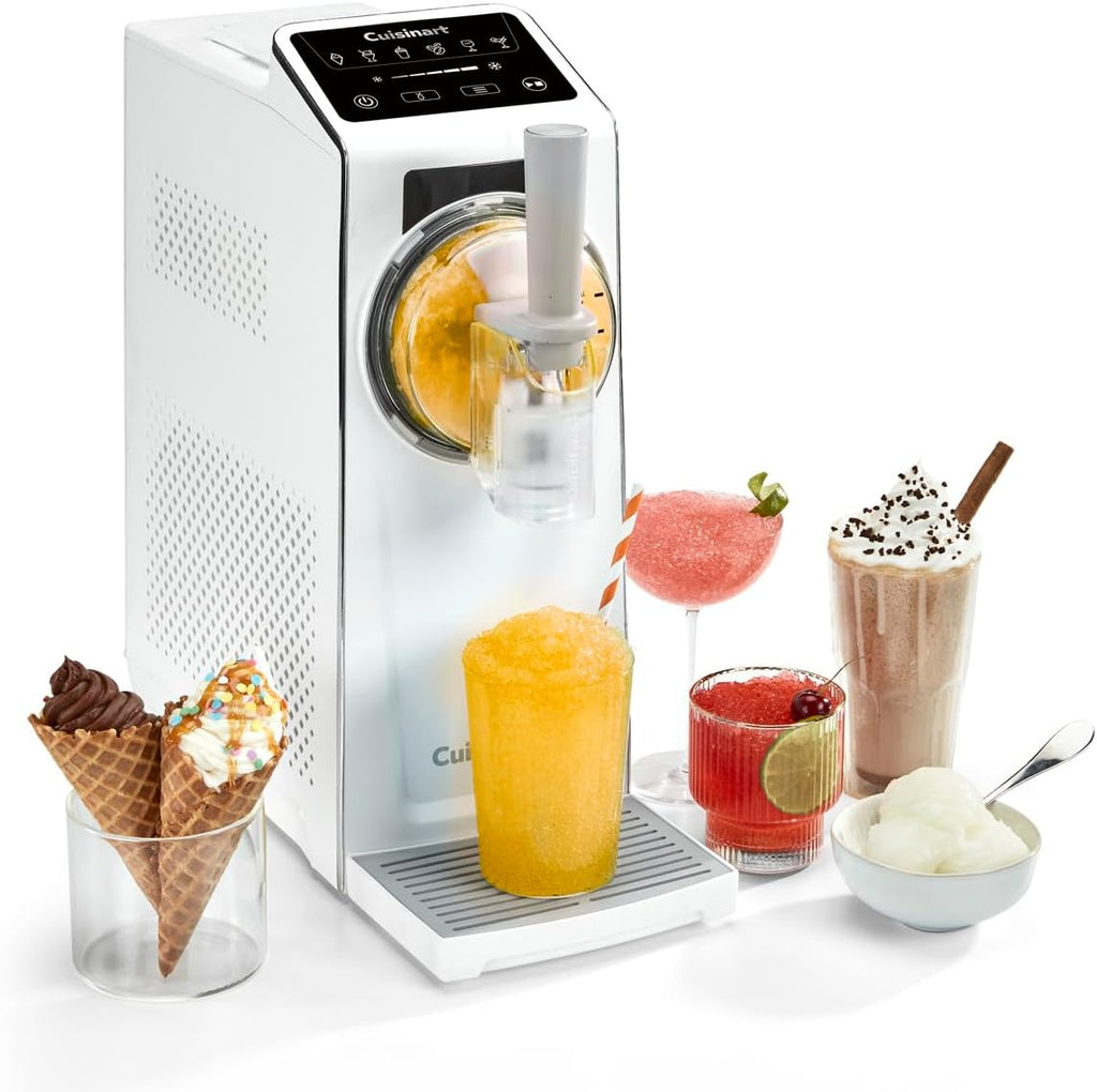 Machine à glace Frost Fusion 6 en 1 1,6 L avec compresseur intégré 6 programmes maintien au froid blanc