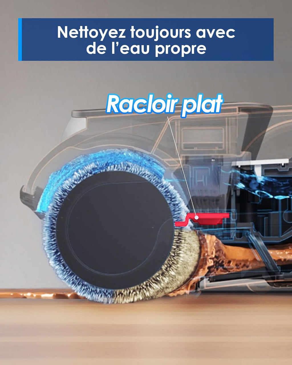 Aspirateur laveur sans fil iFLOOR 5 Breeze Complete sols durs sec humide 190 W 21,6 V autonomie 35 min auto-nettoyage HEPA