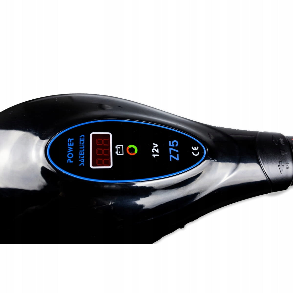 Silnik zaburtowy elektryczny do łodzi pontonu Zefir 75 12V 900W uciąg 75lbs regulowany rumpel